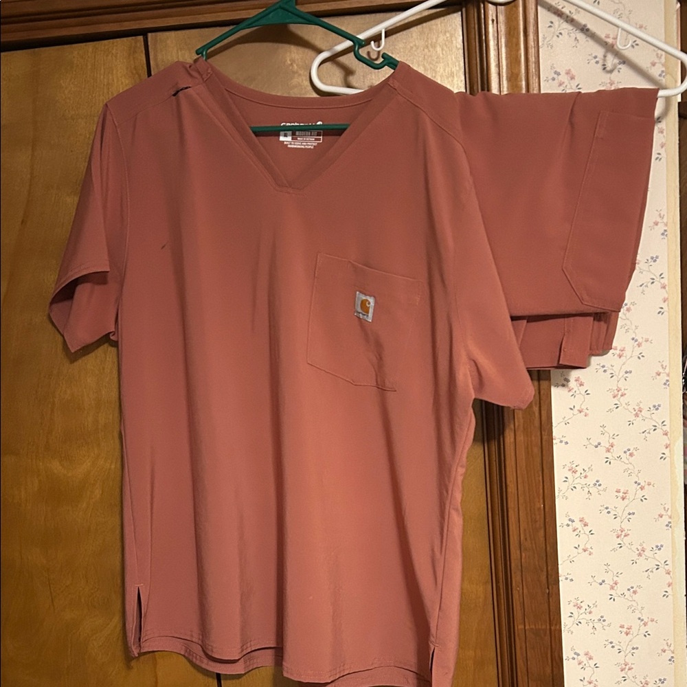 Carhartt Rose V-Neck Scrub Top